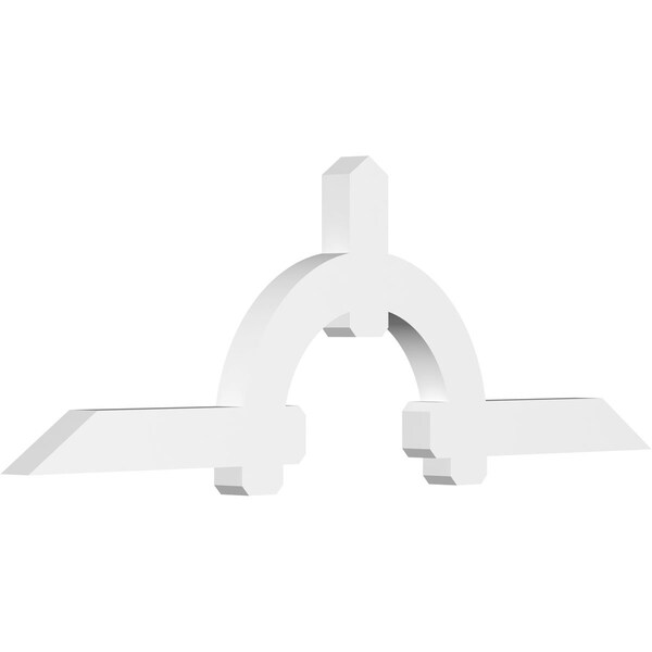 Ekena Millwork Ericson Architectural Grade PVC Gable Bracket, 96"W x 32"H x 4"D x 6"F, 8/12 Pitch GBP096X32X0406ERI00 - main